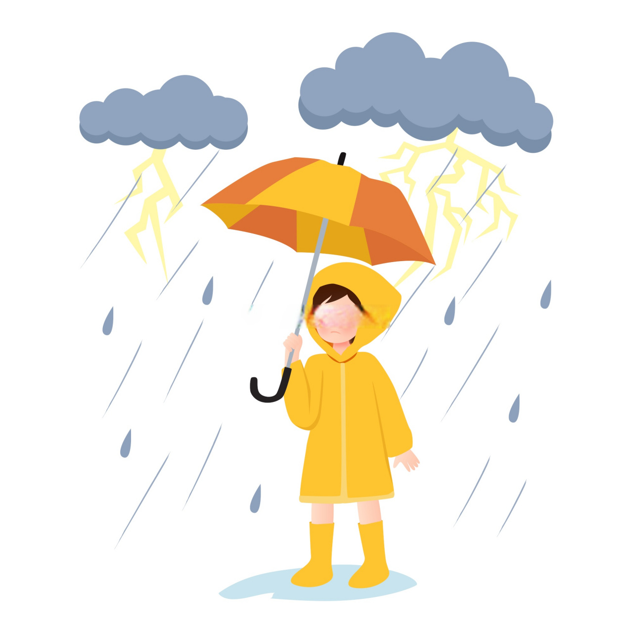 健康素养提升v计划#   暴雨天气应尽量减少外出.