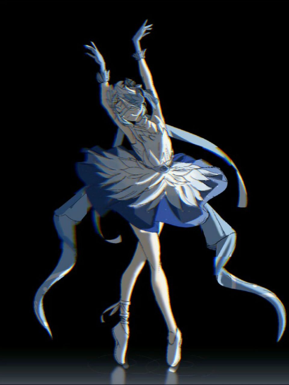 (猫和老鼠~雪梨)"天鹅湖畔,我等你回来" 1小时速摸有大bug但不改了