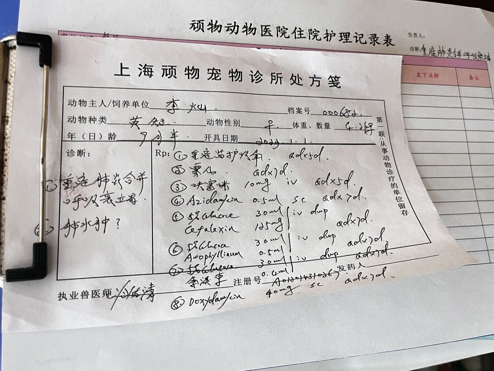 阿米替林处方单图片图片