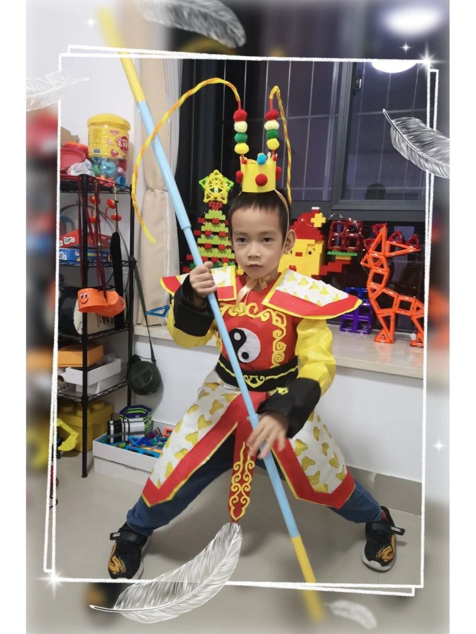环保时装秀~齐天大圣服装用材,简易教程 很多看了前面环保时装秀~齐天