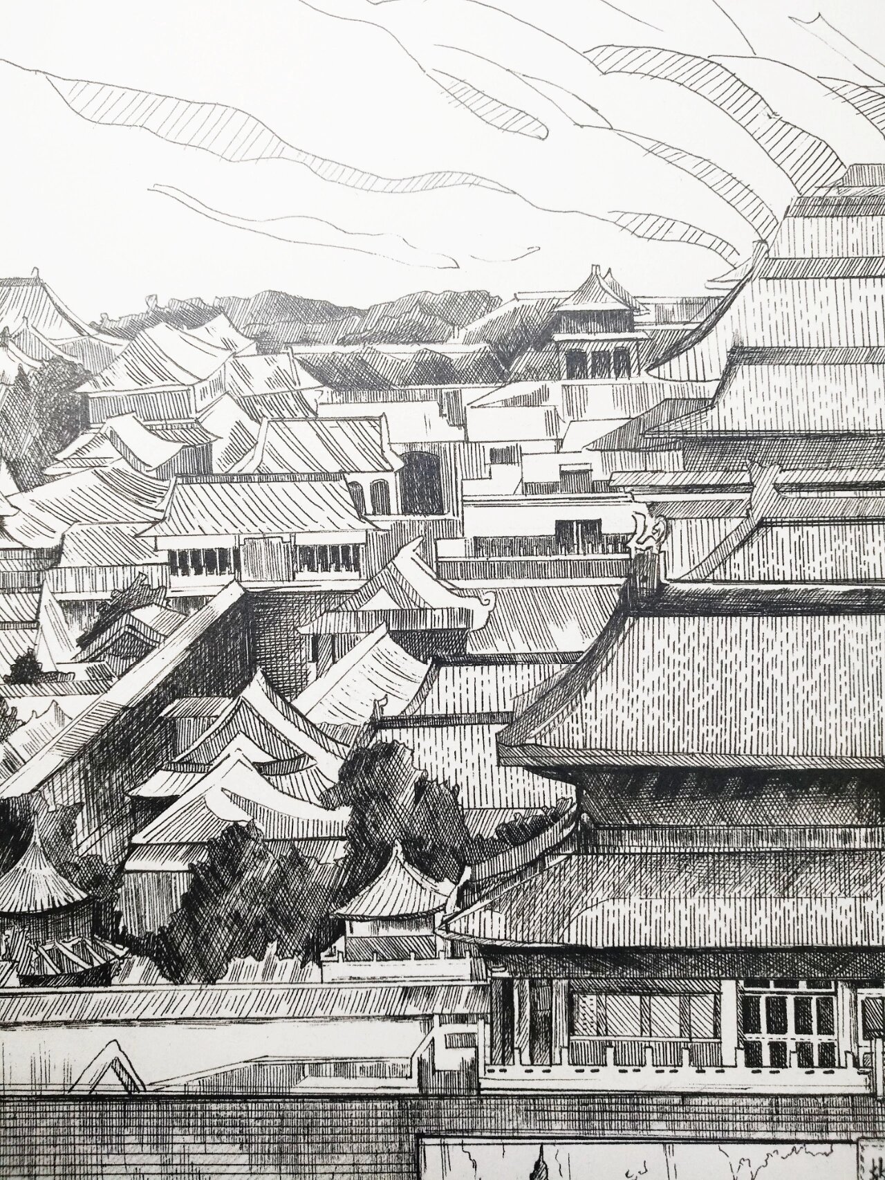 故宫博物院速写