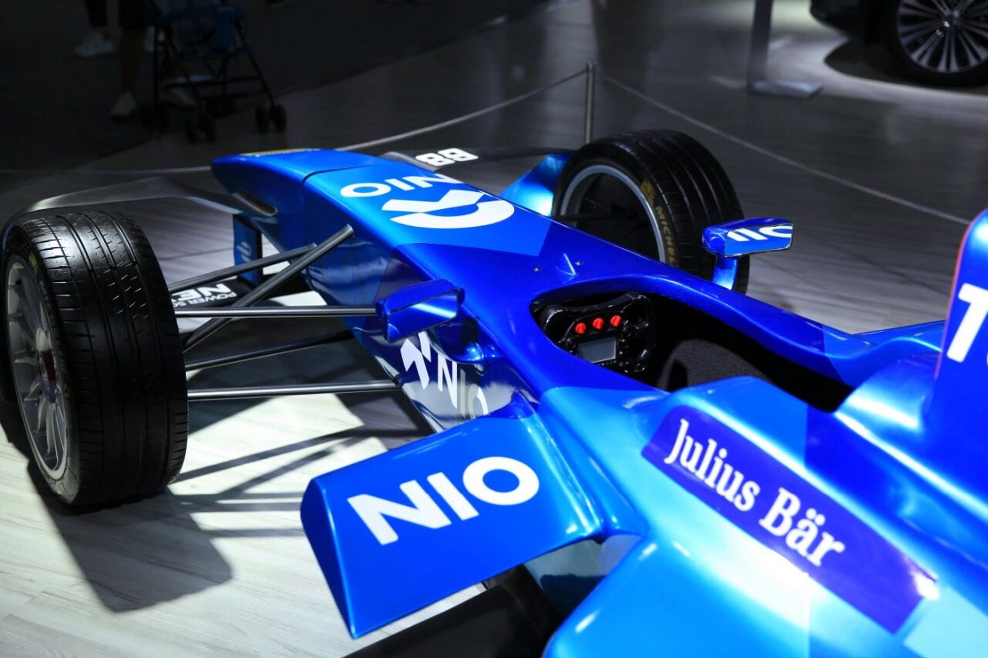 沈阳/2021国际汽博会 蔚来的fe电动方程式赛车 虽然fe是2014年新兴