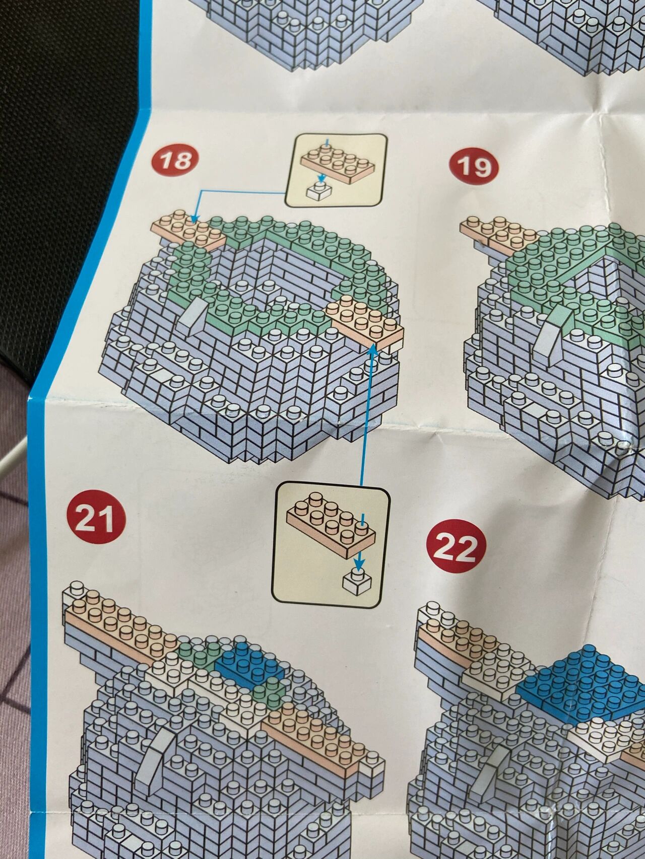 杰拉托尼积木详解图 其中18和20有详细步骤 丢过一次图才知道把图拍