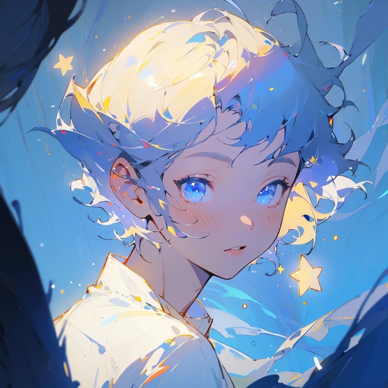 blue boy|忧郁男孩头像