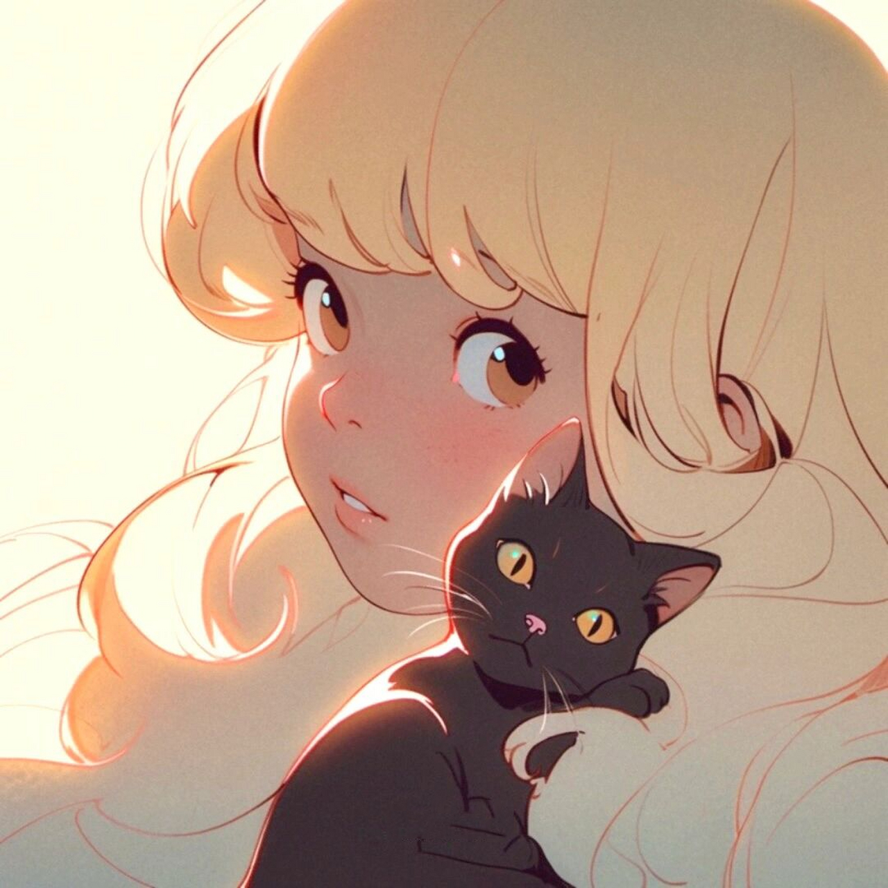 一眼你就戳中了我的心巴|复古旧漫风女头像