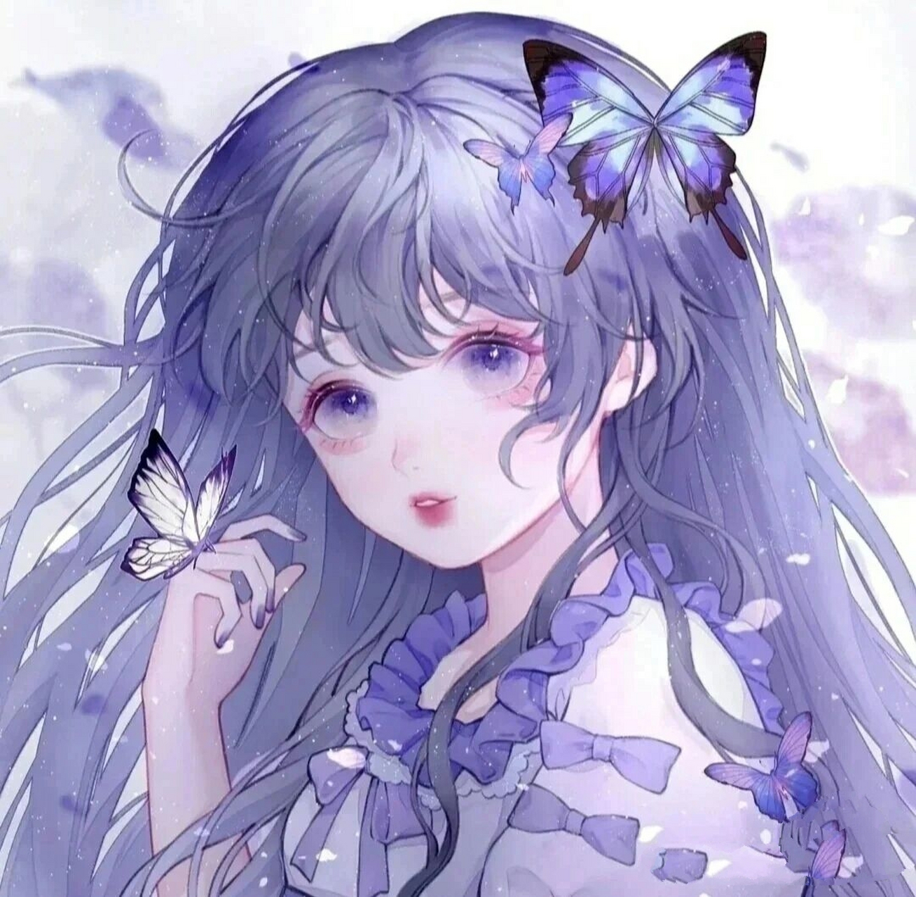 紫色系头像来了,适合双子座,摩羯座