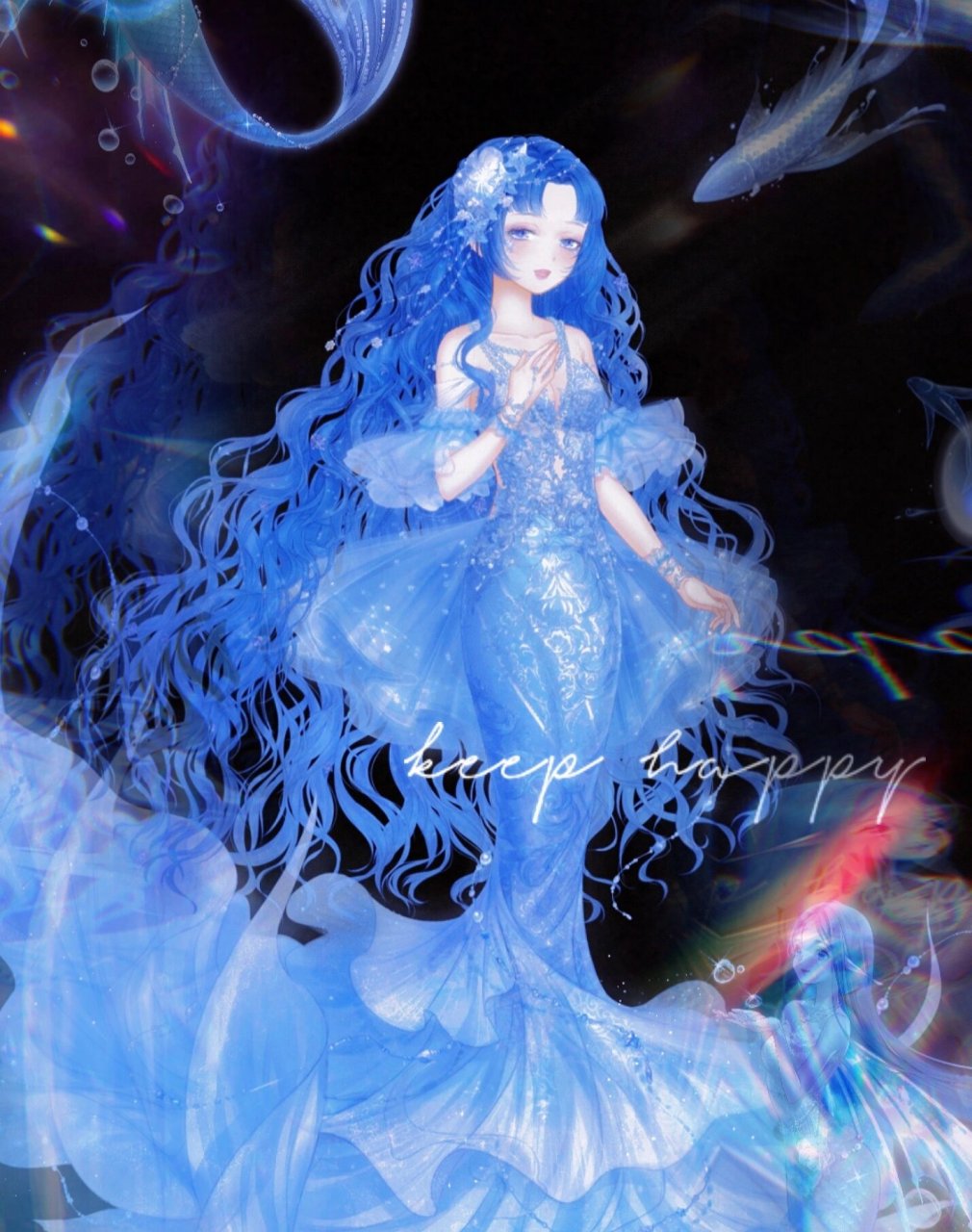 《奇迹暖暖》夏沫人鱼真的很抗打       奇暖的第一个人鱼系列的套装