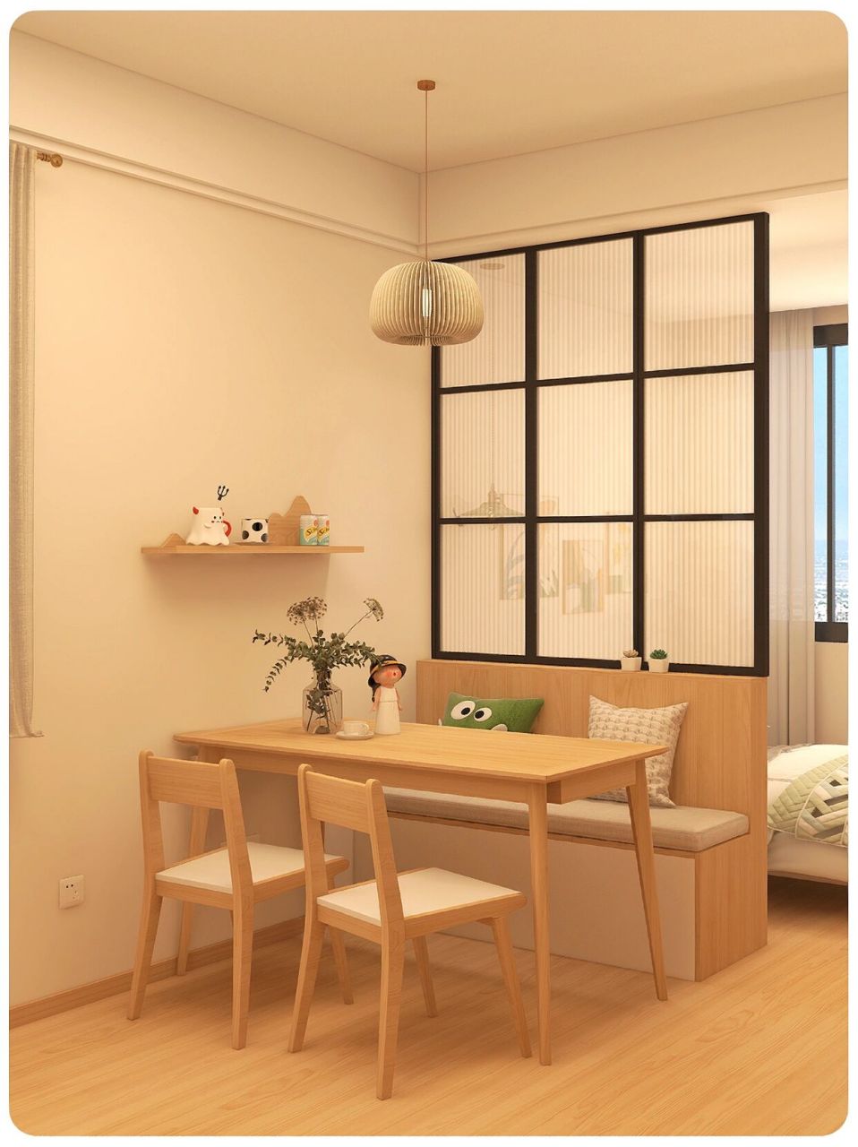 🔥38m²小户型,"1室爆改2室",还拥有客餐厅‼️ 30多平的房子