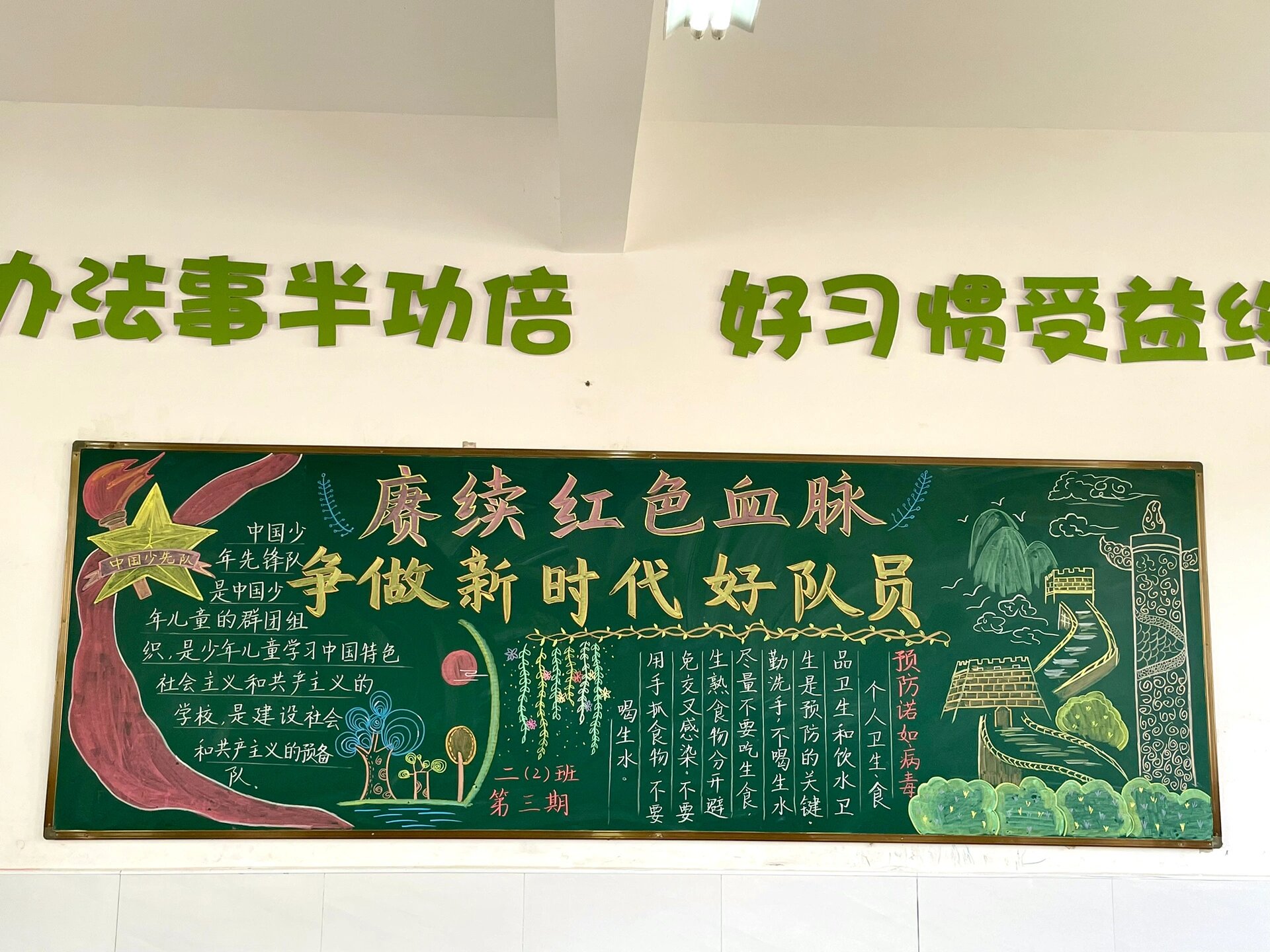 延续红色血脉 争做时代好少年黑板报