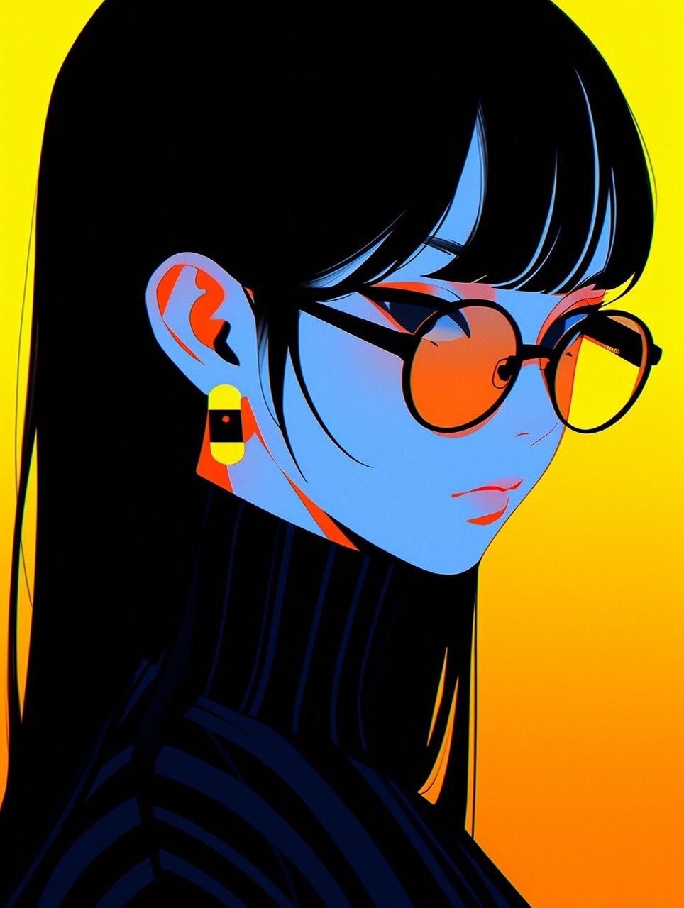 【ai 头像】大胆热恋炫酷帅气女生头像壁纸 女生酷酷头像壁纸,大胆的