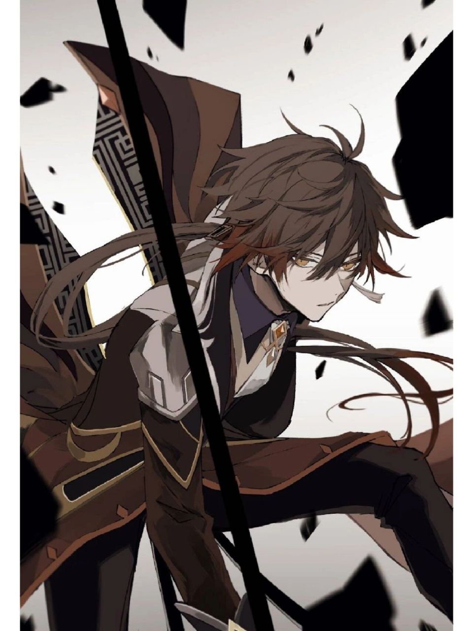 钟离帅气壁纸～  	 我是第一次做作品 ,大家不喜勿喷 ,谢谢