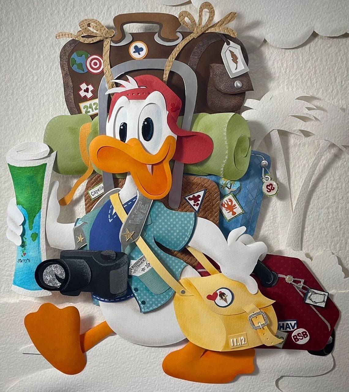 形象生动的唐老鸭6015美好童年09 作品分享 艺术家:karin