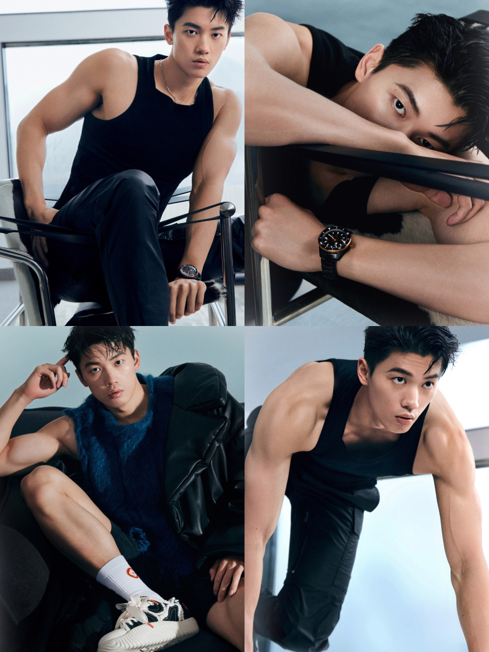 男生写真分享 黑皮肌肉16615体育生汪顺 sense拍的真体育生汪顺也