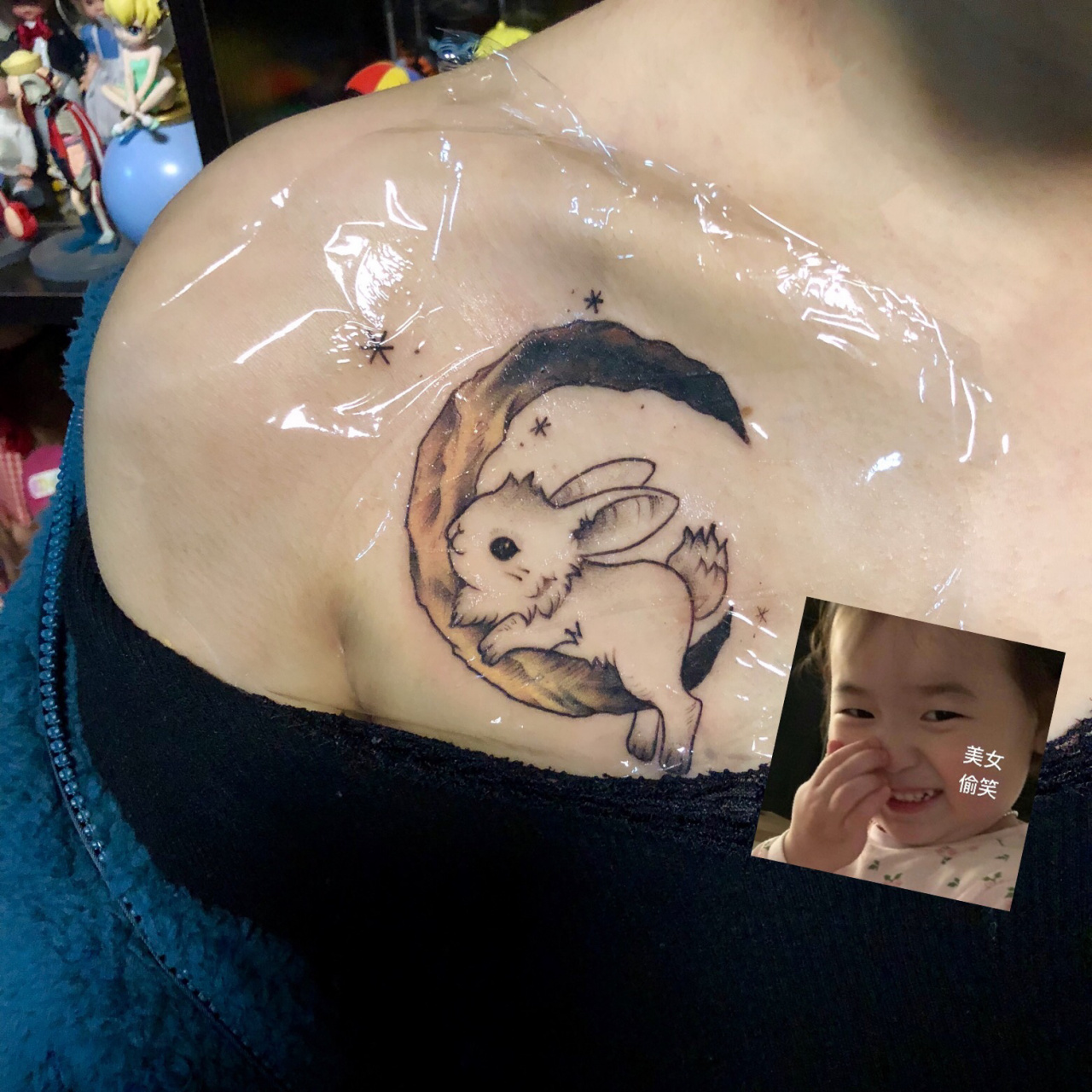 92兔子tattoo|纹身遮盖 兔子纹身 年少轻狂纹了前男友的名字考虑了