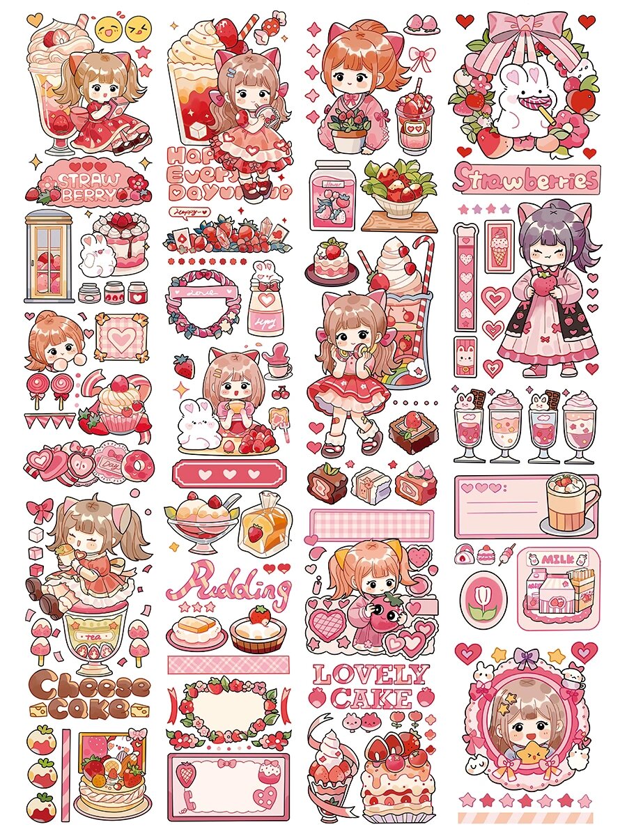 拉比托胶带素材|甜品电子手帐素材9191 叮叮叮～ 快和拉拉一起gat