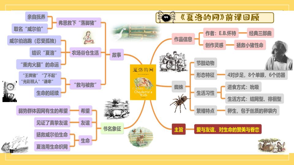 《夏洛的网》思维导图 《夏洛的网》02读完这本书