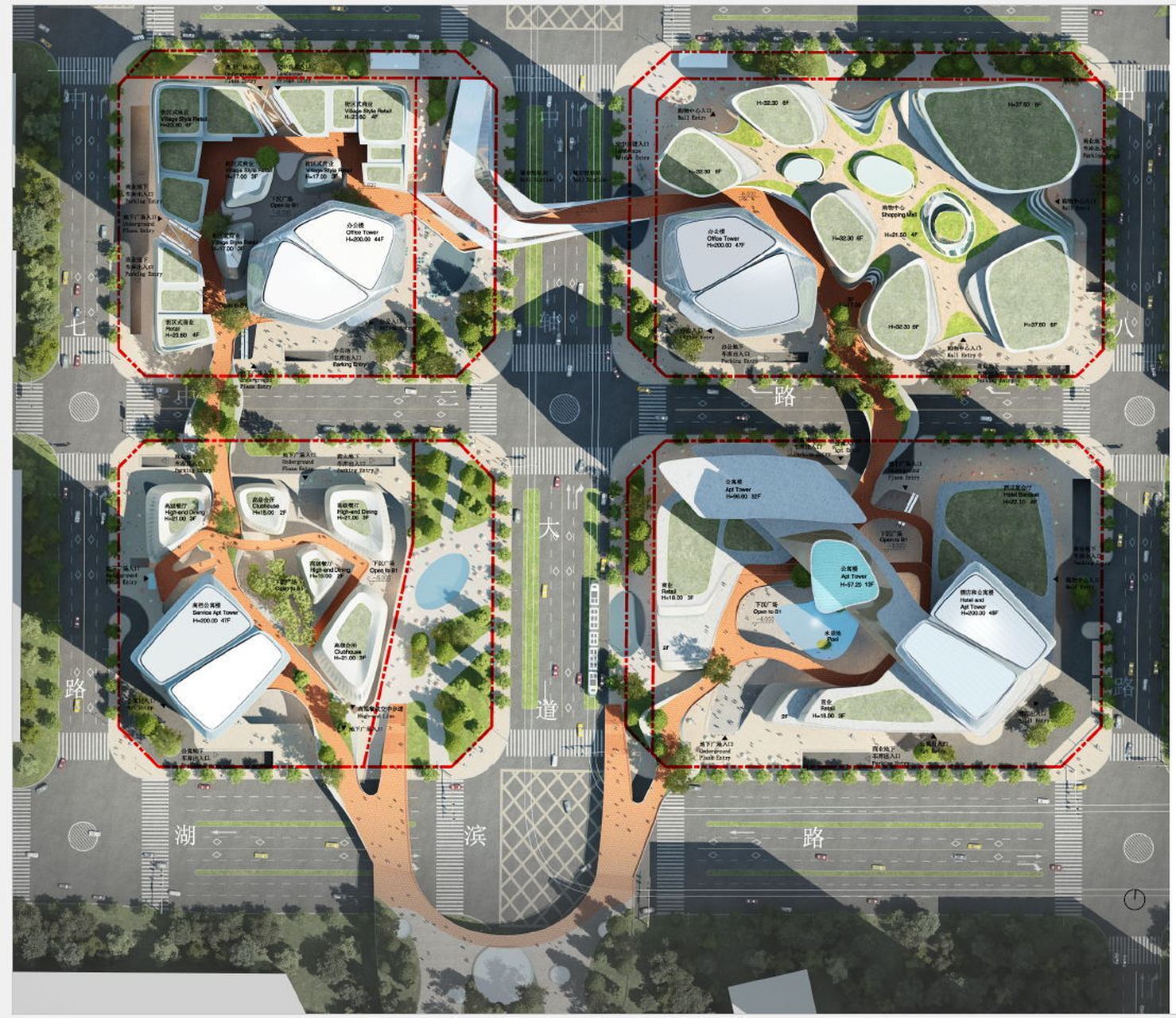 城市规划总图 #城市规划作品集#  #设计师