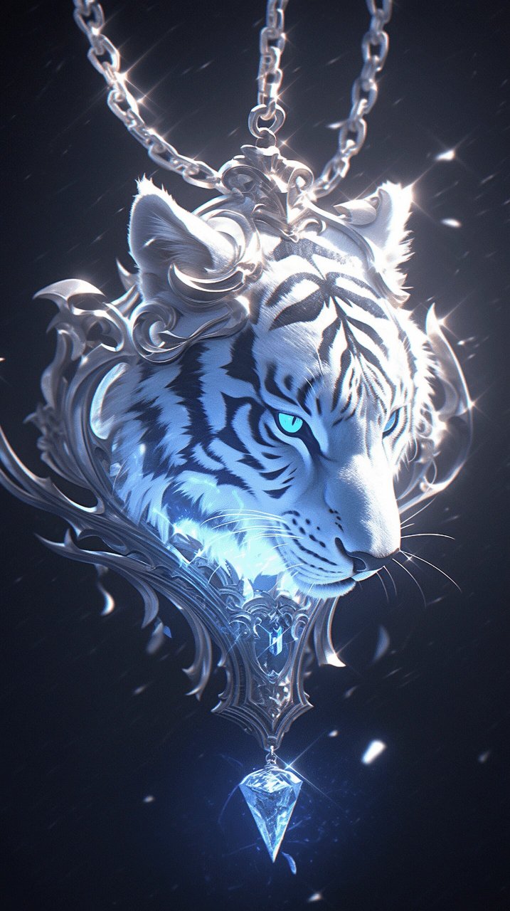 「游戏素材」——四大神兽之白虎 白虎,四大神兽之一,身躯庞大,体态