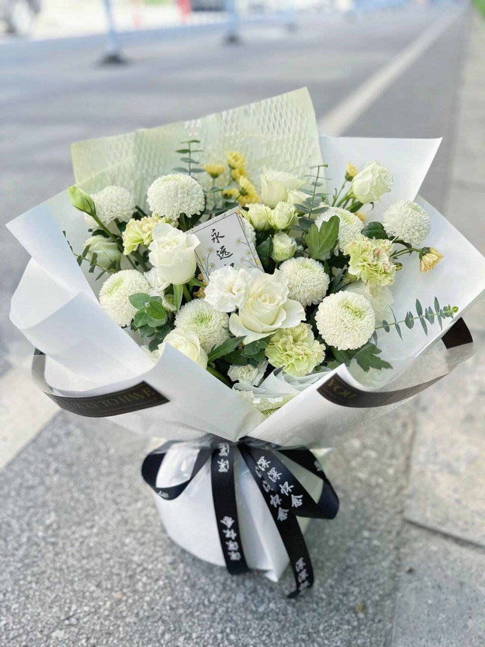 祭拜祖先花束 扫墓花束
