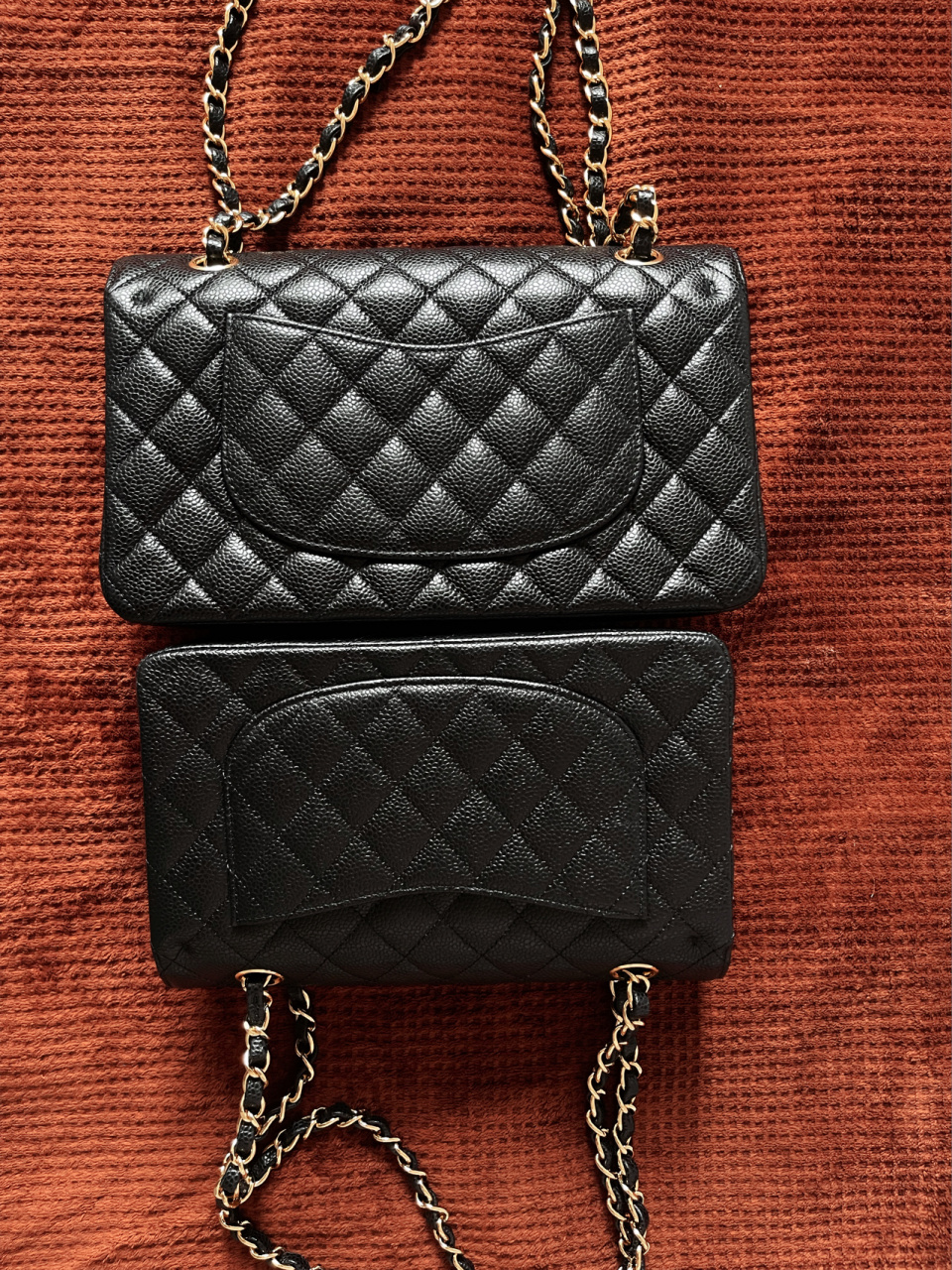 chanel 香奈儿 cf 小号 vs 中号对比 又是一波对比干货!