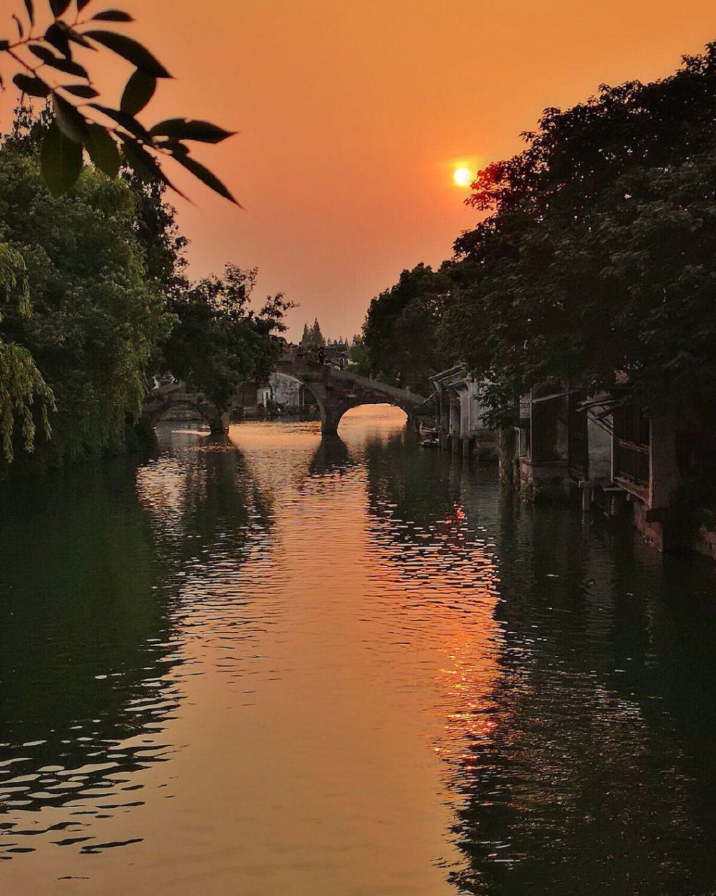 乌镇的落日余晖·真的让人思乡情切