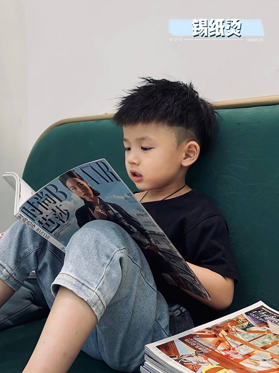 开学前的烫发～很给力哦.绝对回头率超高.超适合小男生