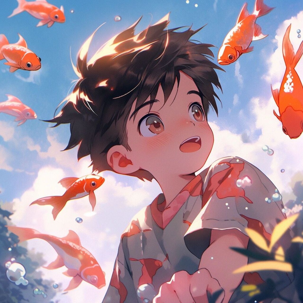 祝高考学子 前程似锦 锦鲤头像!