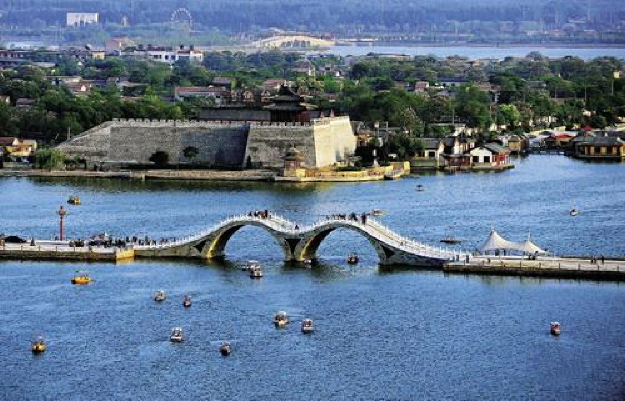 中国的威尼斯水城-聊城中华水上古城 水上古城9990 在聊城市区内