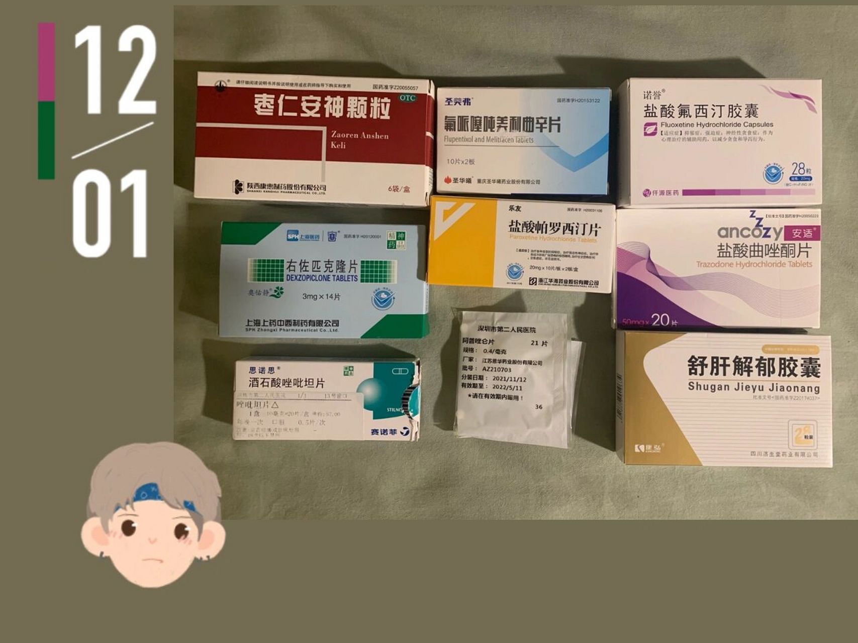 盐酸氟西汀片图片