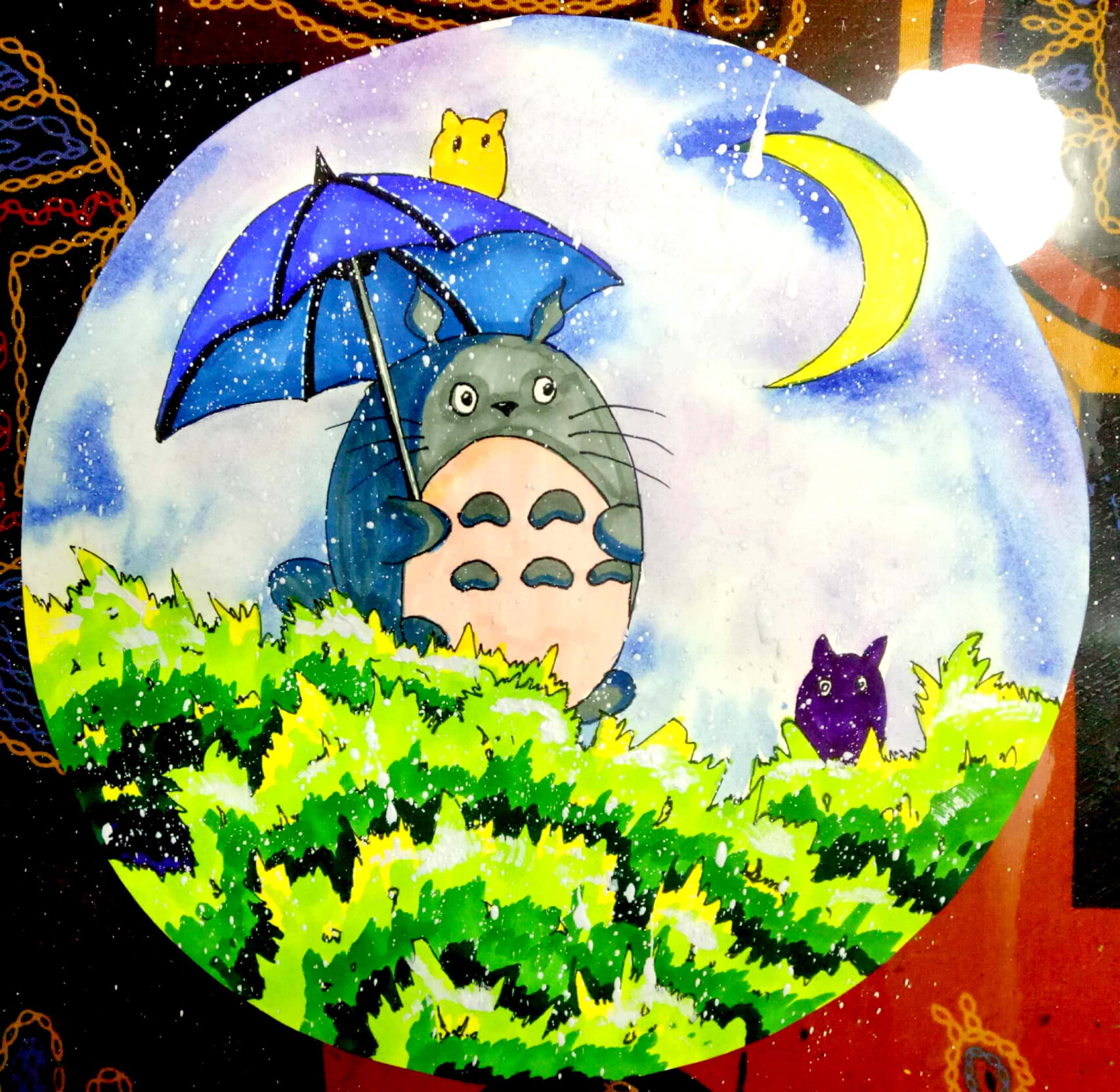 龙猫插画 少儿创意美术 动物插画 水彩画 龙猫 适合8-12岁 1,欣赏和