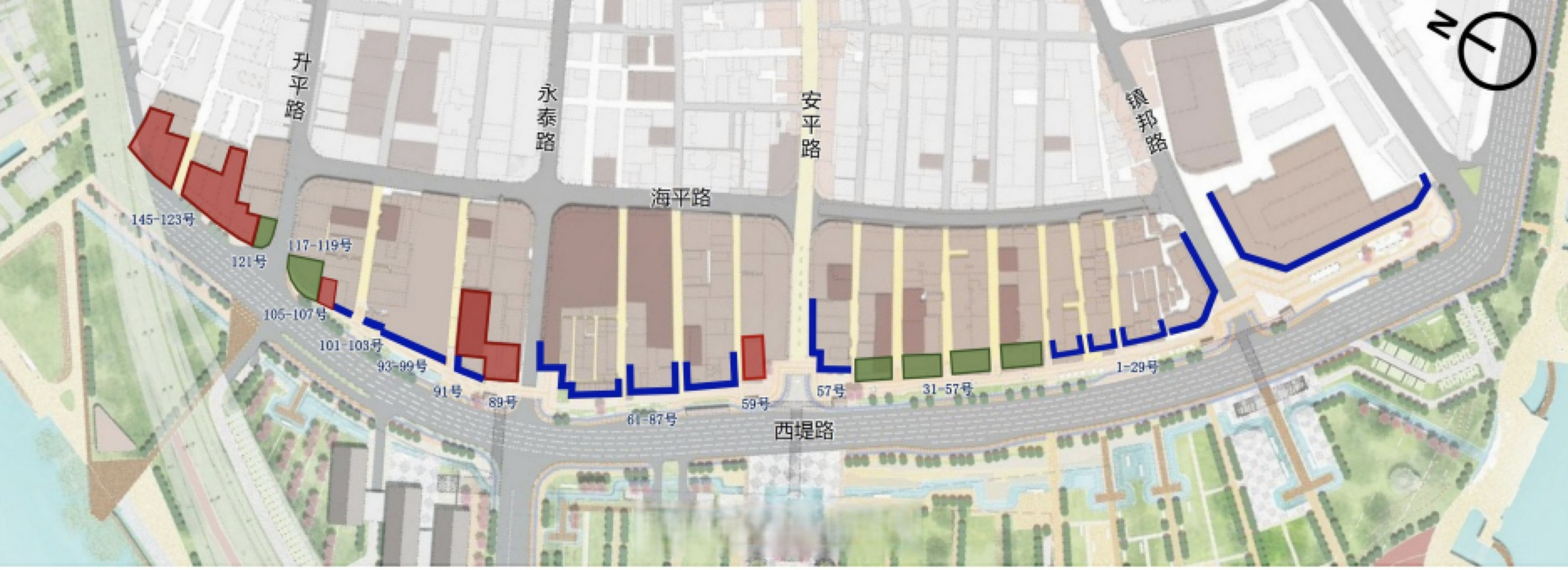 汕頭小公園開埠區修復改造二期工程-西堤路東側建築立面整治工程設計