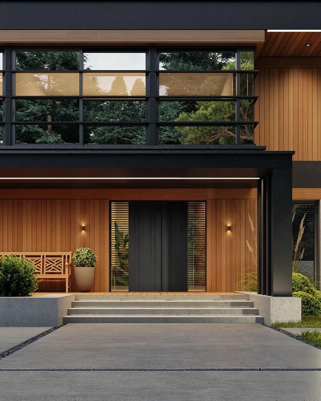 "宅以门户为冠带" 现代别墅门头的典范 *9292别墅大门,入必由之