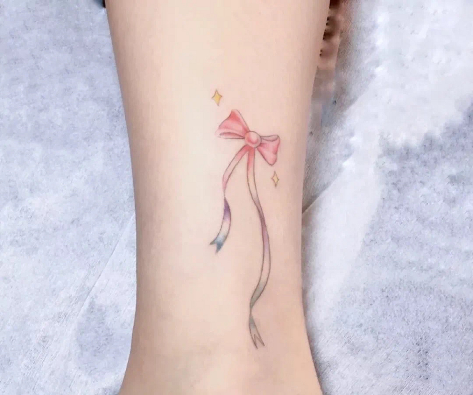 女生纹身图案脚踝简单图片