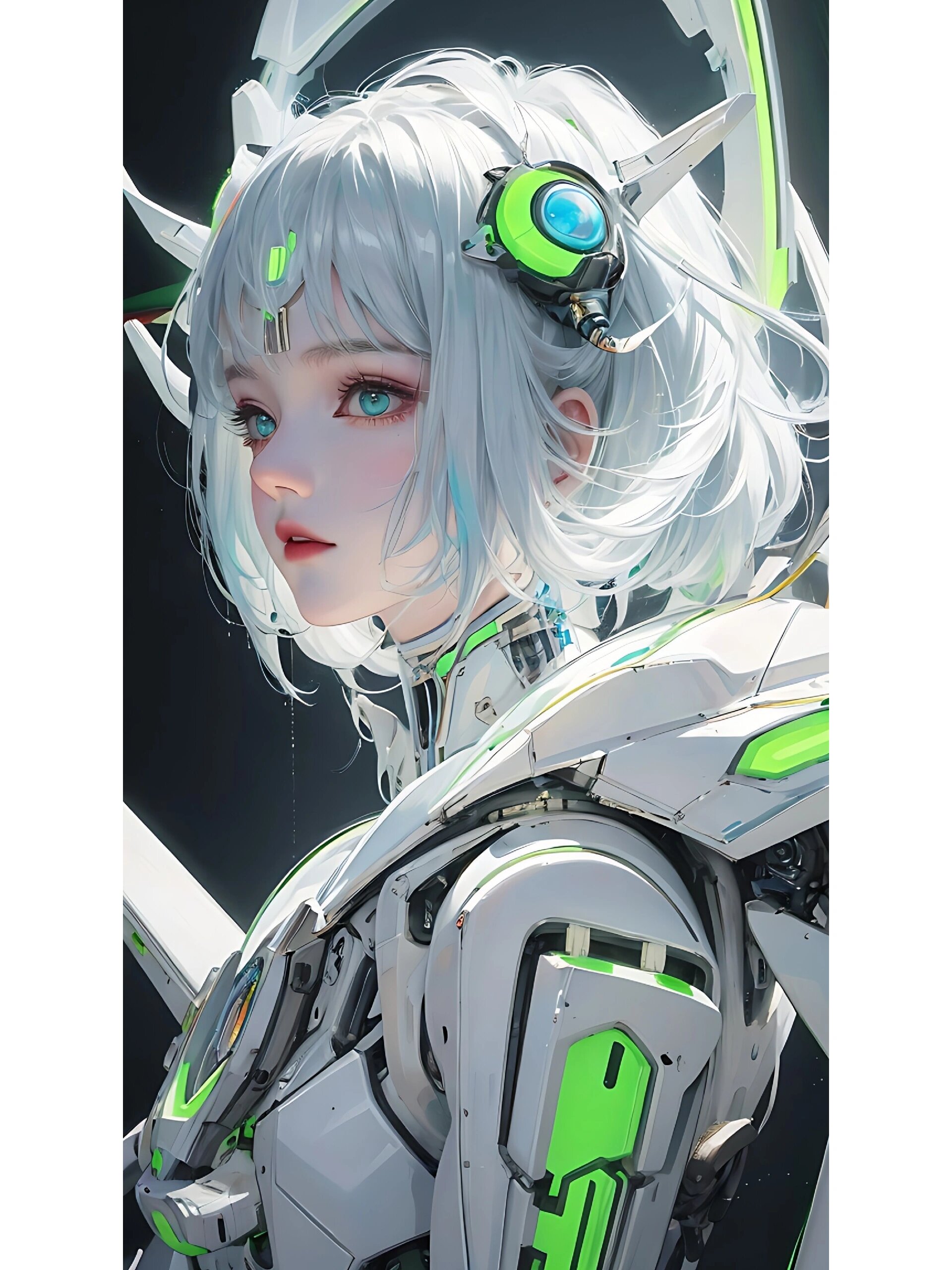 未来少女壁纸|科技感满满的少女心