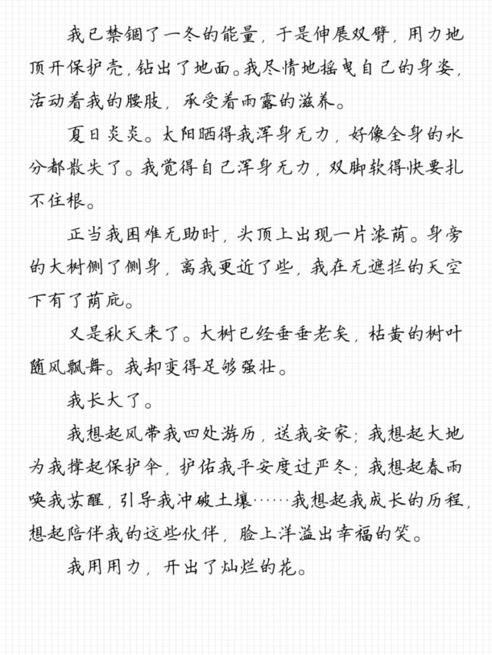 我多想快快长大作文图片