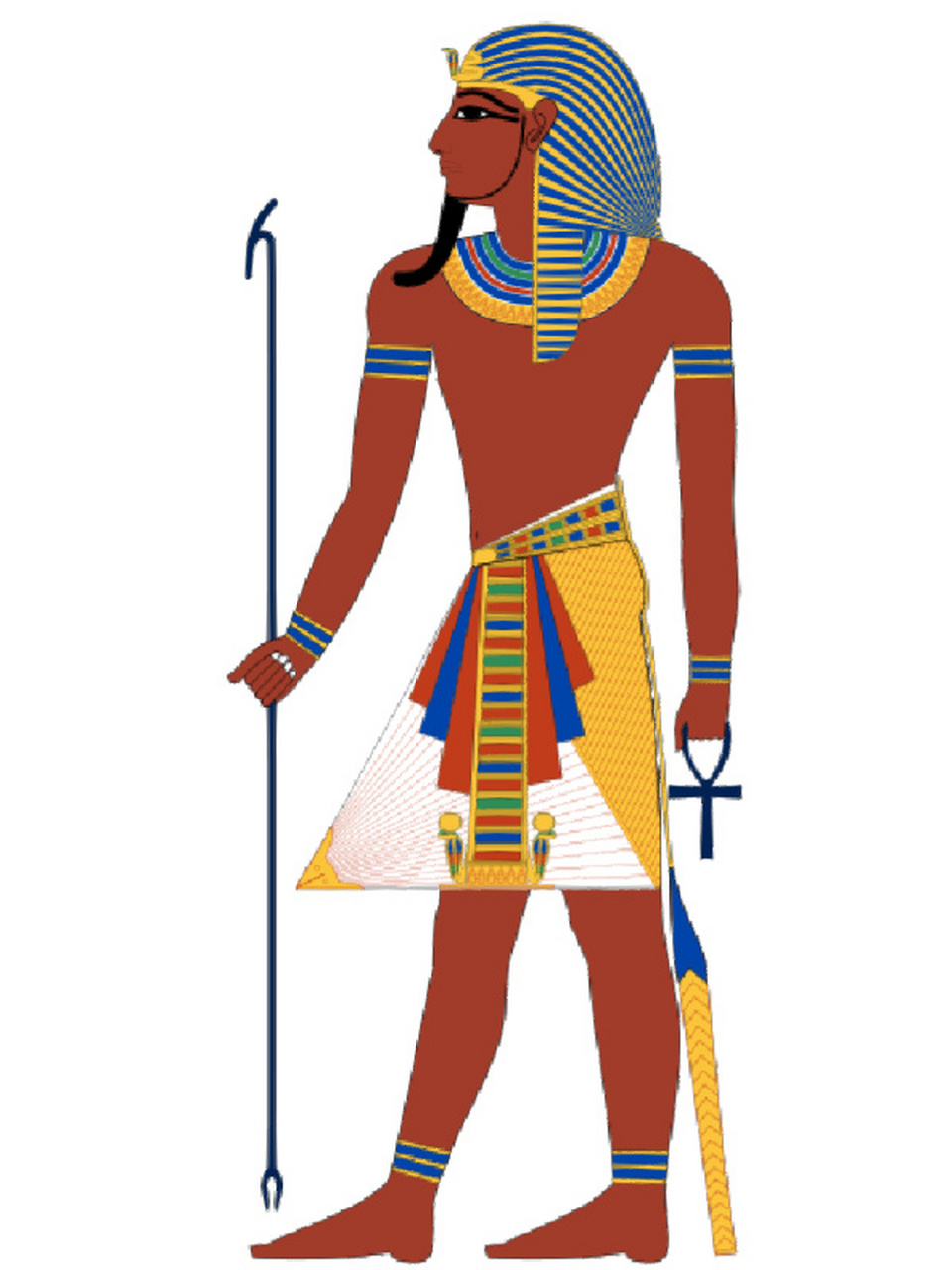 埃及🇪🇬 古埃及服饰概述 埃及气候比较干燥,炎热,所以根据你的血