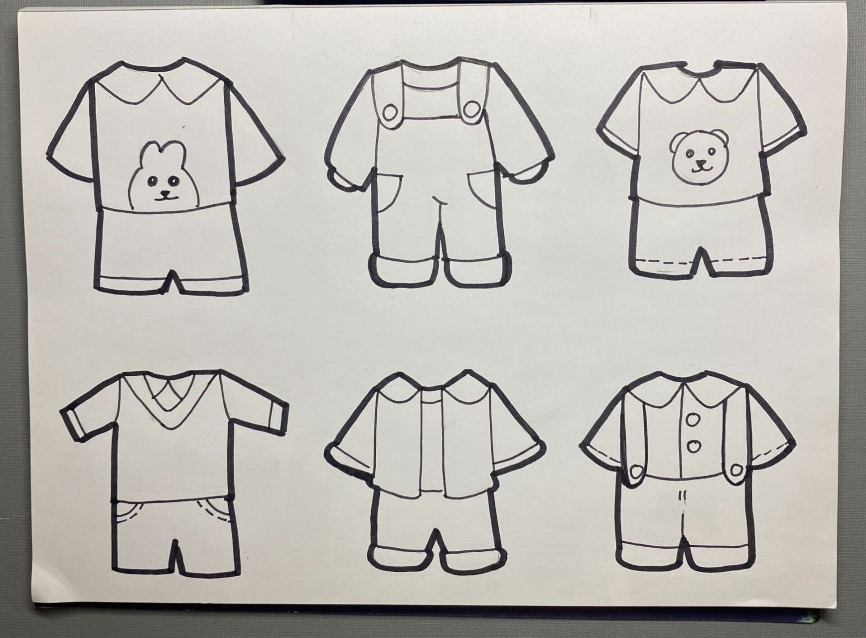 儿童简笔画素材|常用衣服画法 教招时间昨天出来啦 大家准备的咋样了