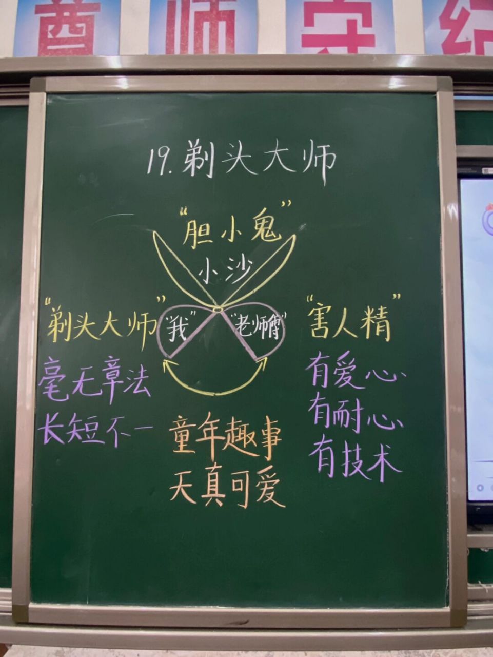 三下语文第19课《剃头大师》板书设计