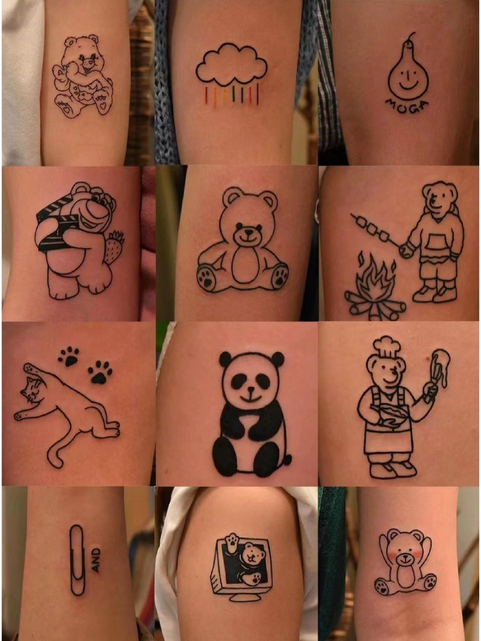 tattoo | 可爱纹身简笔画 非原创 仅为大家收集素材 可可爱爱的纹身小