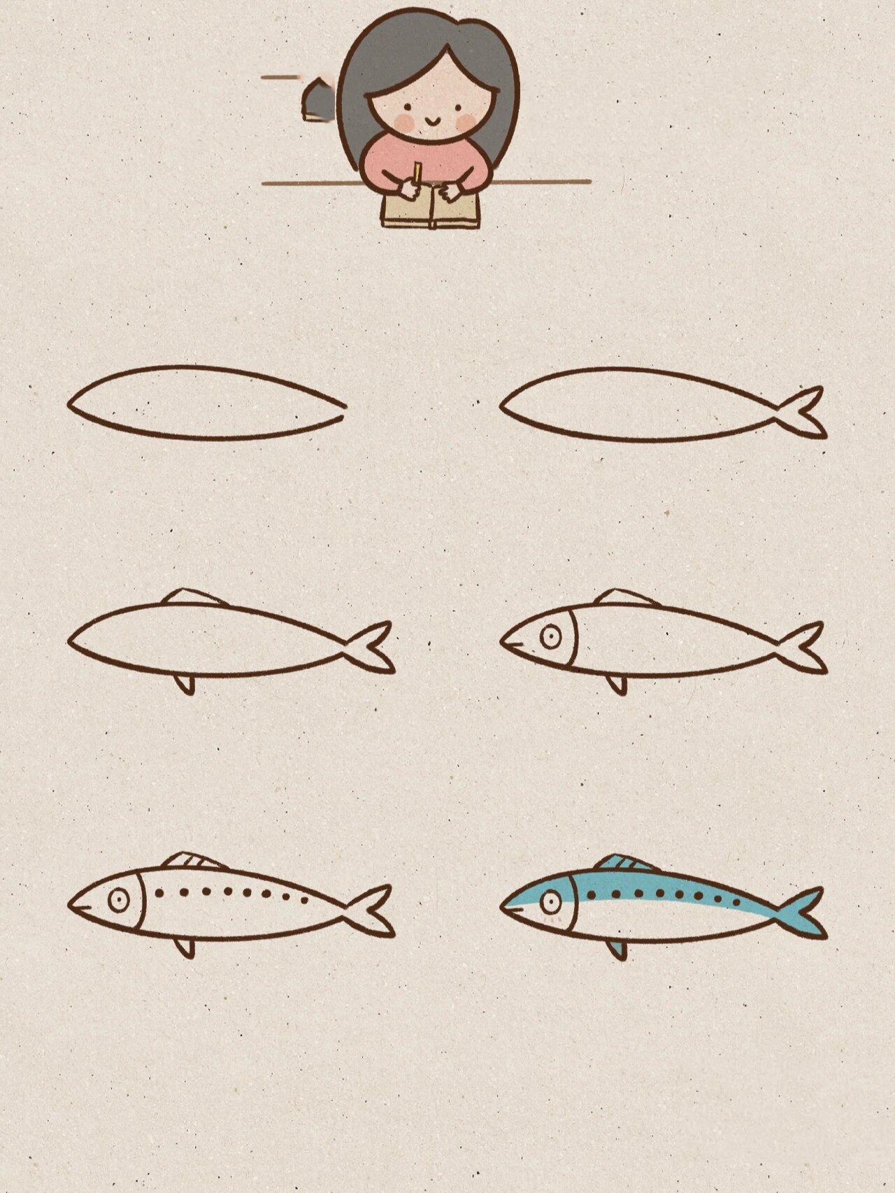 小贝简笔画-沙丁鱼 沙丁鱼好吃吗? 来自一个不爱吃海鲜的人真诚发问.