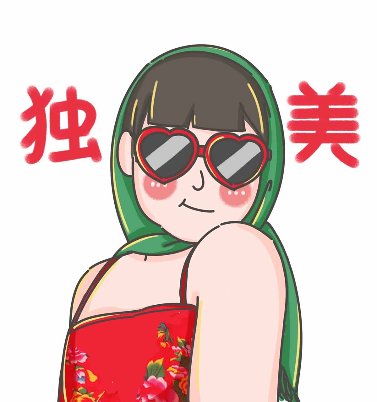 系列头像9|胖妞姐妹头像 最近想不到情侣款 就更新个姐妹款吧!