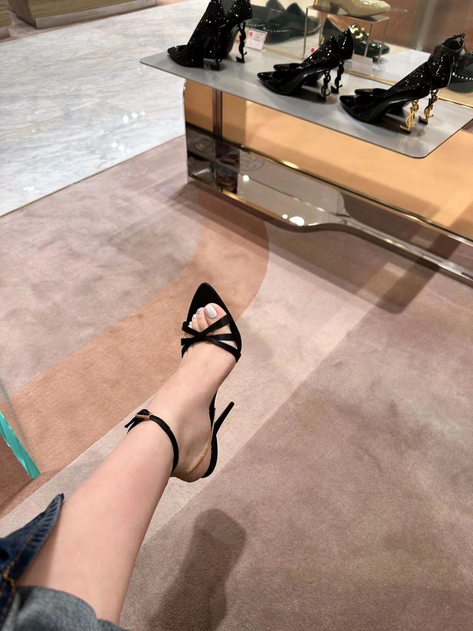 ysl圣罗兰高跟鞋 10.5cm