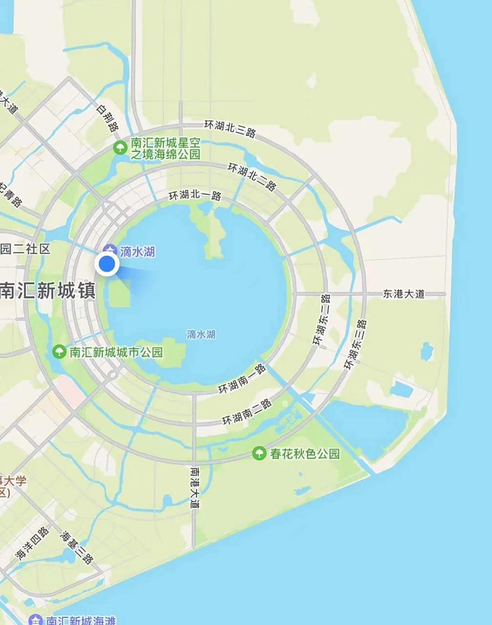 在上海的滴水湖岸边,我见到了超高密度的起重机群,这里是一片开发中的