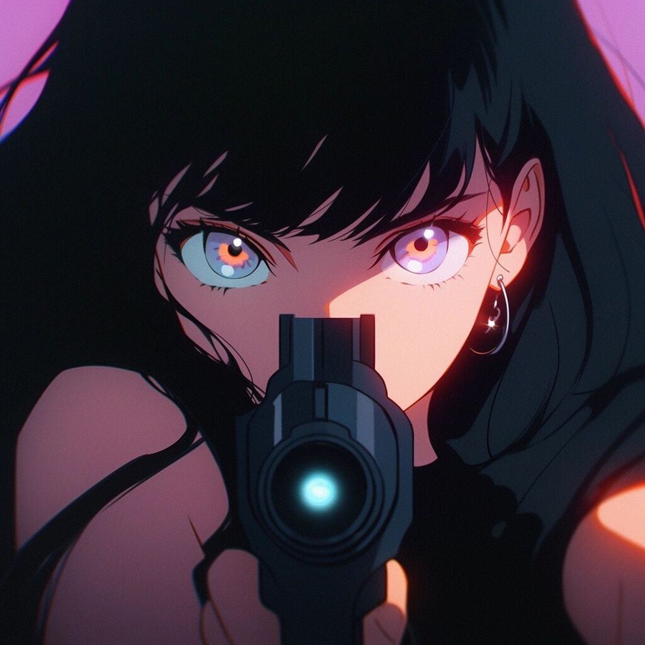 飒!/旧漫/持枪女孩头像