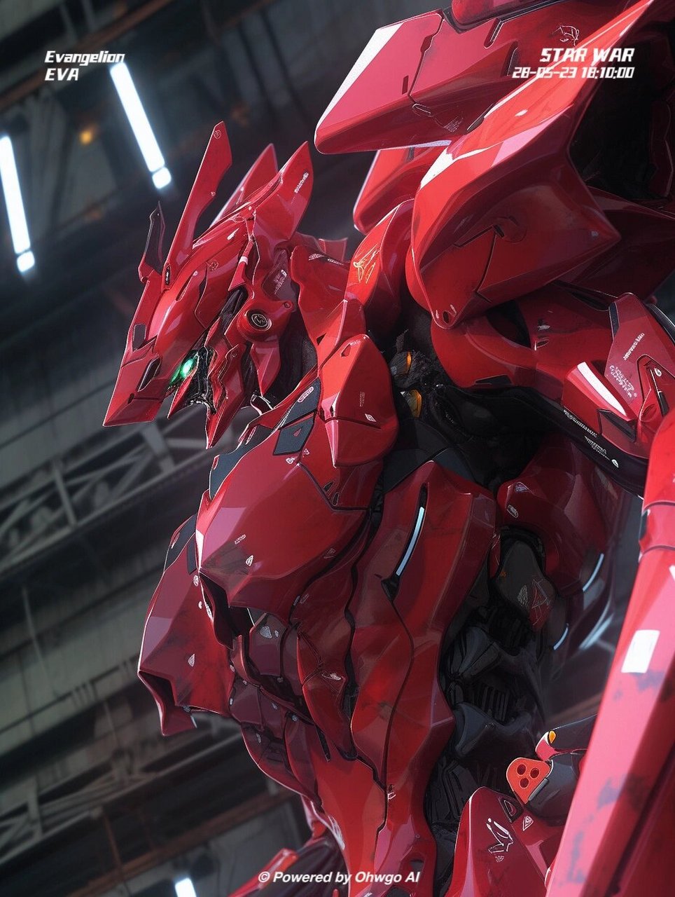 eva-2号机 #画画的日常# #每秒都值得记录# niji版本的eva越来越有