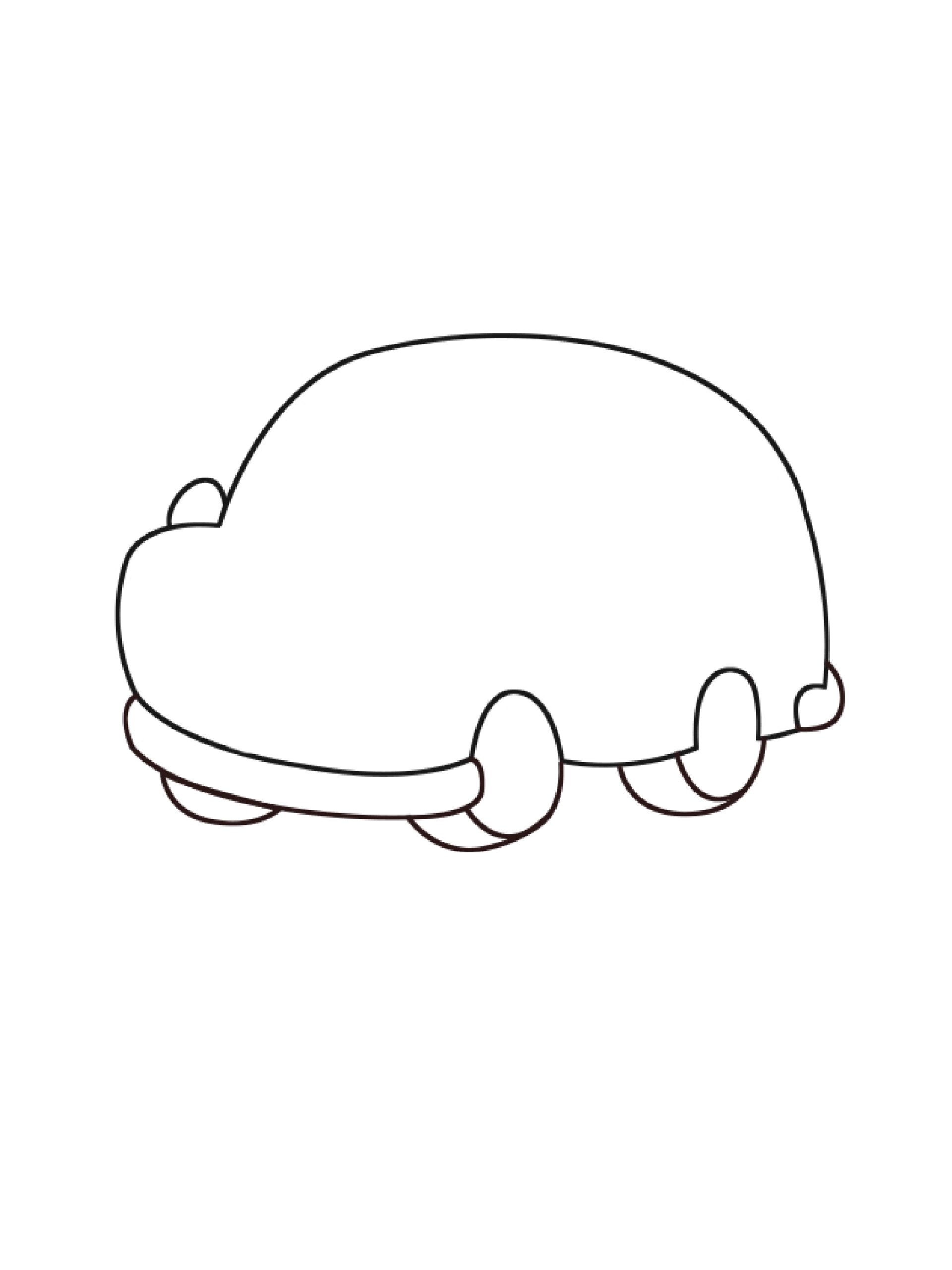 儿童简笔画|小汽车