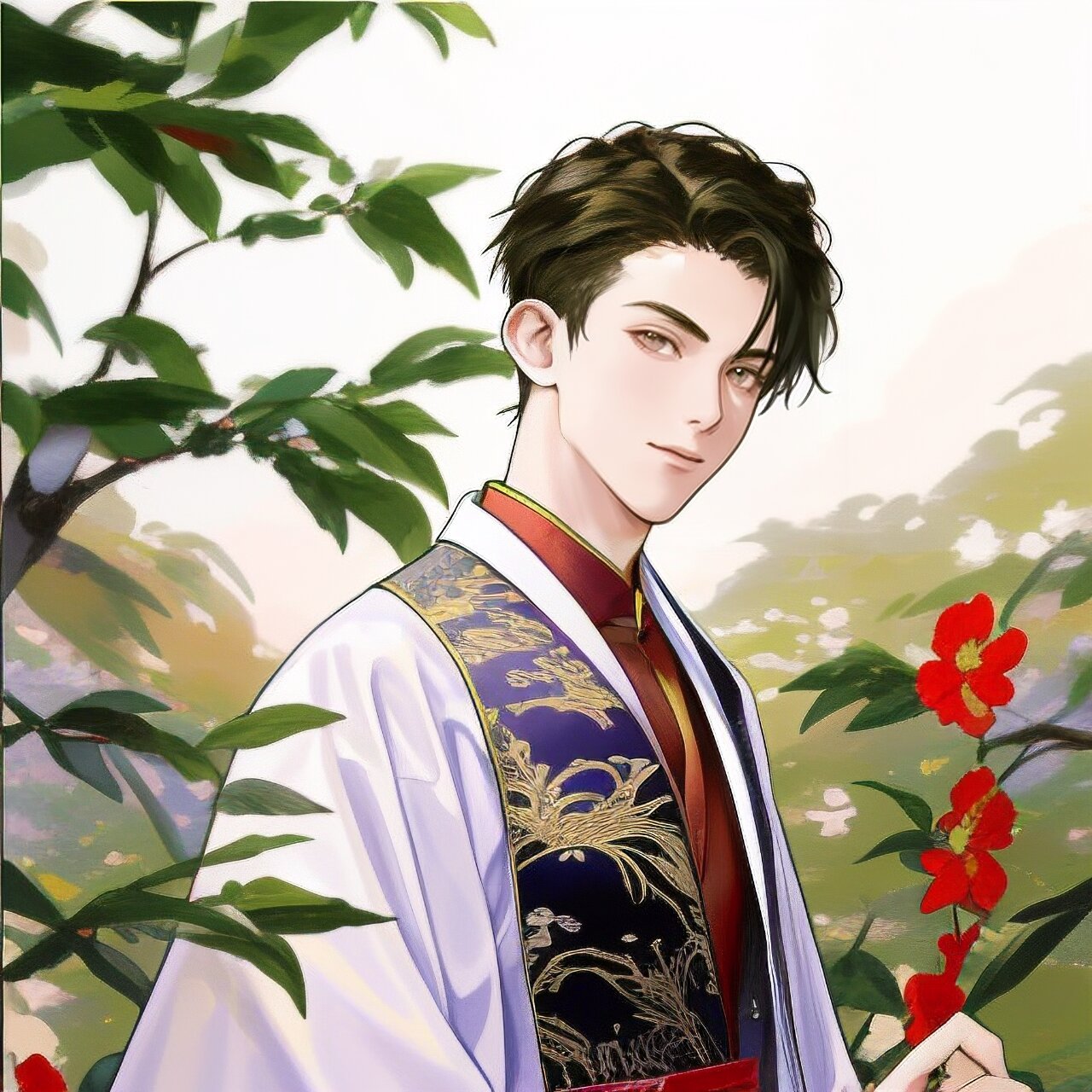 ai画出王鹤棣在漫画中的形象