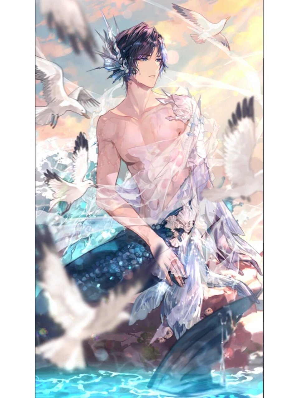 嗷呜动漫男人9899腹肌照磕