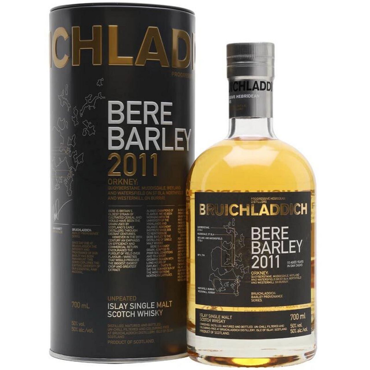 布赫拉迪古卓大麦2011年单一麦芽威士忌 bruichladdich bere barley