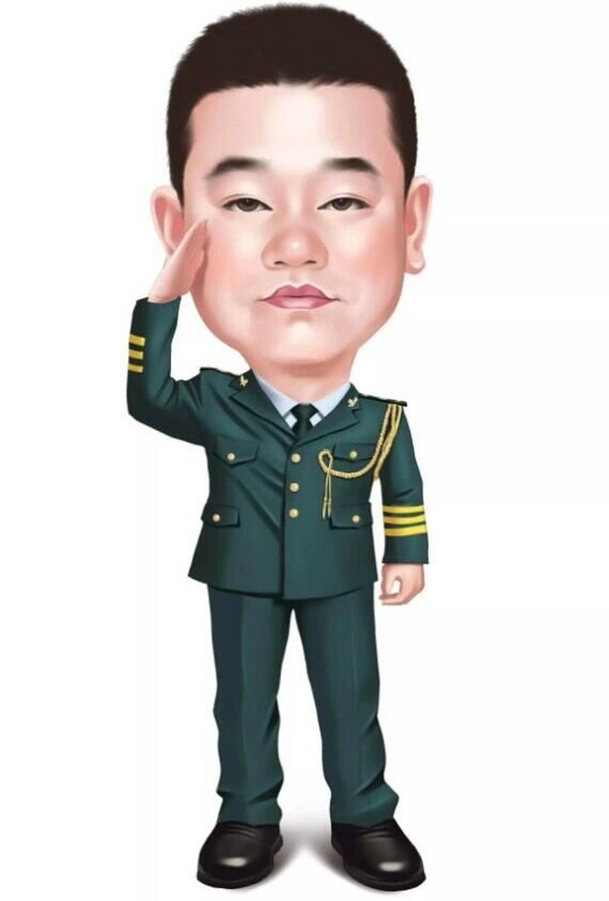 成功人士,老板大叔必备头像,很有老板风范 男士手绘头像夸张生动又